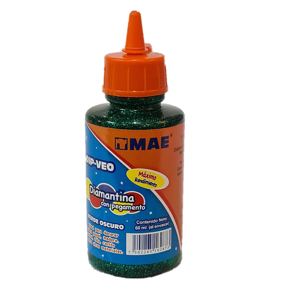 Goma con Diamantina MAE Verde Oscuro 