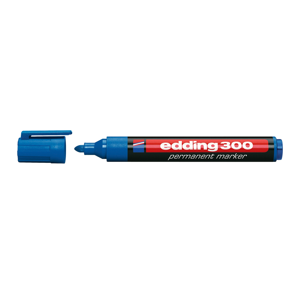 MARCADOR EDDING PERMANENTE 100 AZUL 