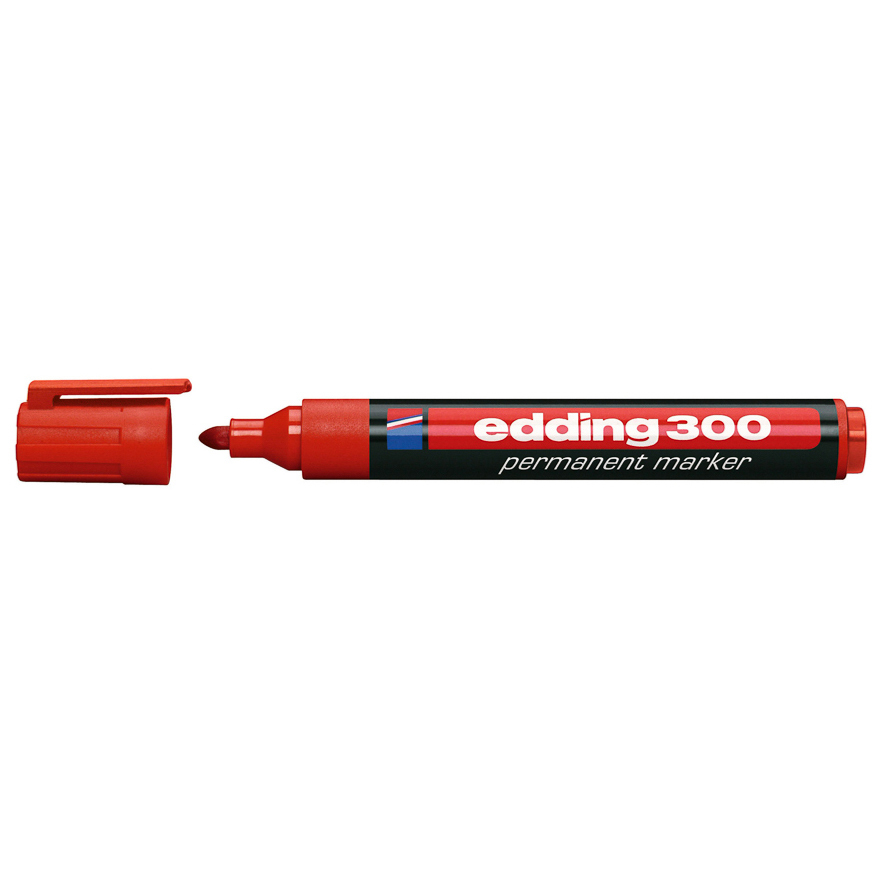 MARCADOR EDDING 100 ROJO PERMANENTE