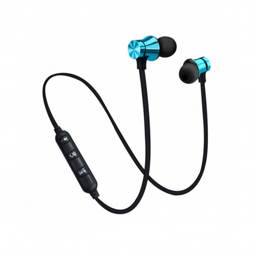 AUDIFONOS DEPORTIVOS BLUETOOTH AZUL 